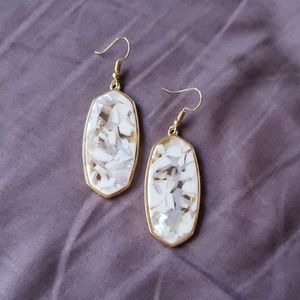 Charming Charlie Opal style Gold Earrings